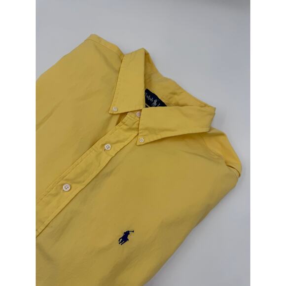 Ralph Lauren Mens Collared Button Down Yellow Cotton Shirt XXL Classic Fit - Picture 1 of 6